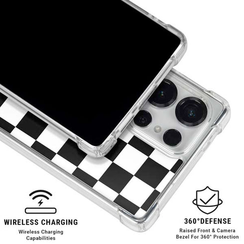 Sneakerhead Checkered Galaxy S25 Ultra Clear Case
