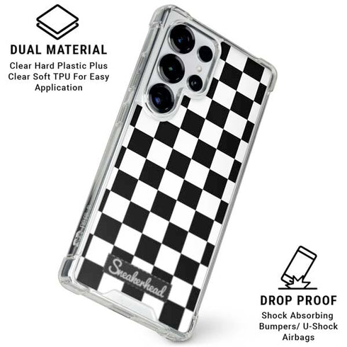 Sneakerhead Checkered Galaxy S25 Ultra Clear Case