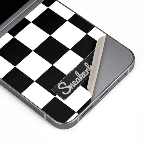Sneakerhead Checkered Galaxy Z Flip6 Skin