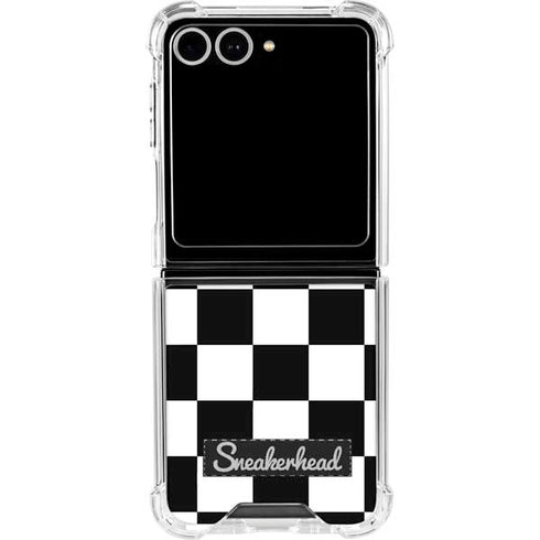 Sneakerhead Checkered Galaxy Z Flip7 Clear Case