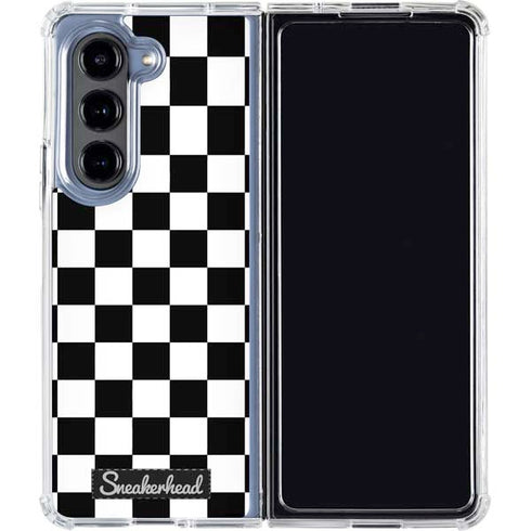 Sneakerhead Checkered Galaxy Z Fold5 5G Clear Case