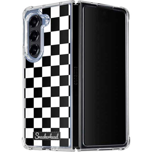 Sneakerhead Checkered Galaxy Z Fold5 5G Clear Case