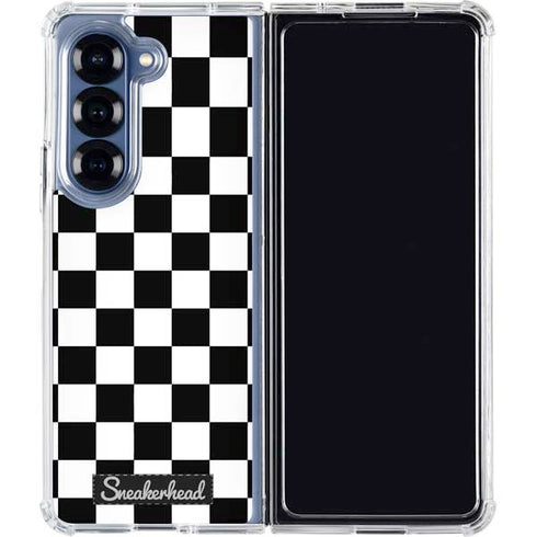 Sneakerhead Checkered Galaxy Z Fold6 Clear Case