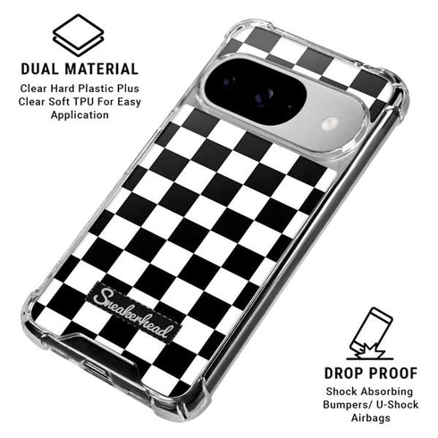 Sneakerhead Checkered Google Pixel 10 Clear Case