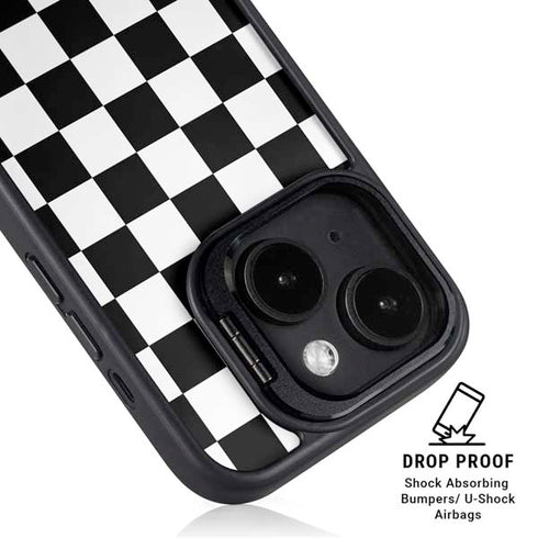 Sneakerhead Checkered iPhone 14 Plus Kickstand Case