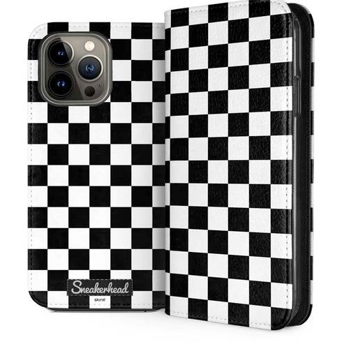 Sneakerhead Checkered iPhone 14 Pro Max Folio Case
