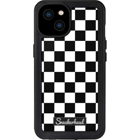 Sneakerhead Checkered iPhone 15 Plus Waterproof Case
