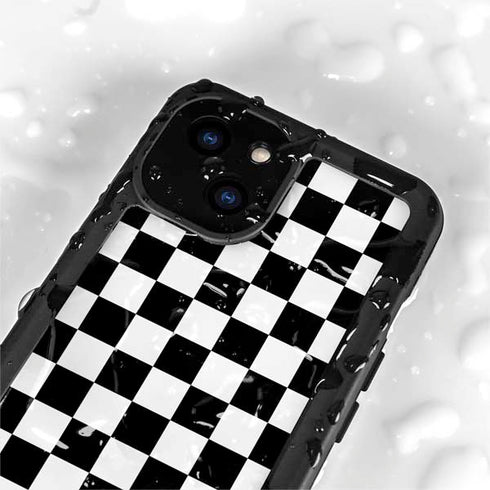 Sneakerhead Checkered iPhone 15 Plus Waterproof Case