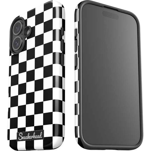 Sneakerhead Checkered iPhone 16 Plus Impact Case