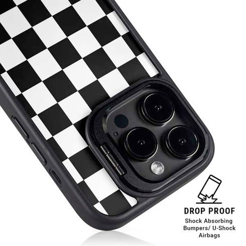 Sneakerhead Checkered iPhone 16 Pro Kickstand Case