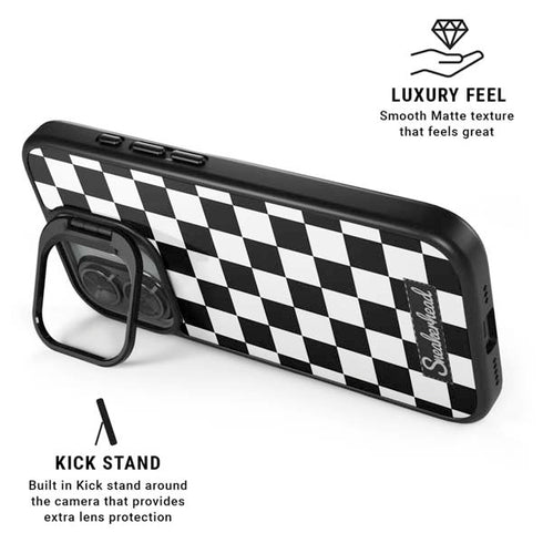 Sneakerhead Checkered iPhone 17 Kickstand Case