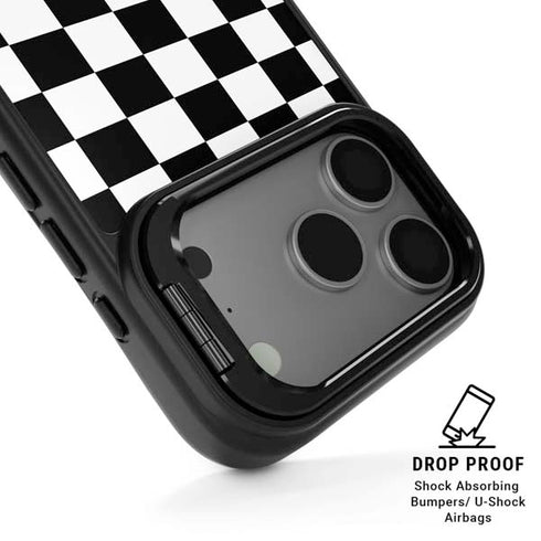 Sneakerhead Checkered iPhone 17 Pro Kickstand Case