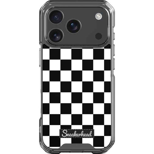 Sneakerhead Checkered iPhone 18 Pro Clear Case