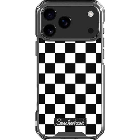 Sneakerhead Checkered iPhone 18 Pro Max Clear Case