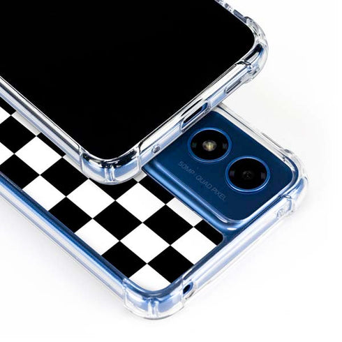 Sneakerhead Checkered Moto G 5G (2024) Clear Case