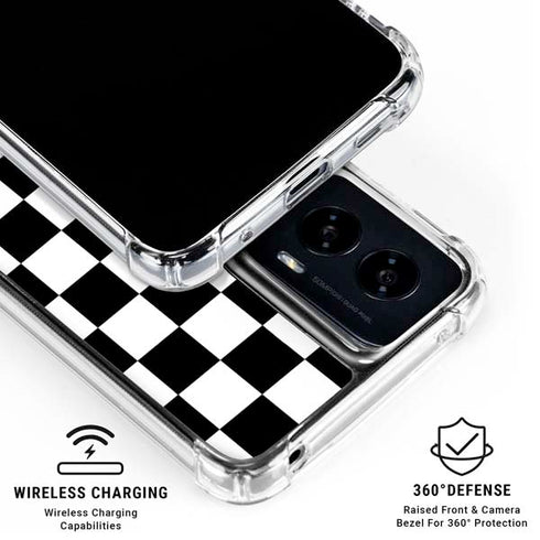 Sneakerhead Checkered Moto G Power 5G (2024) Clear Case