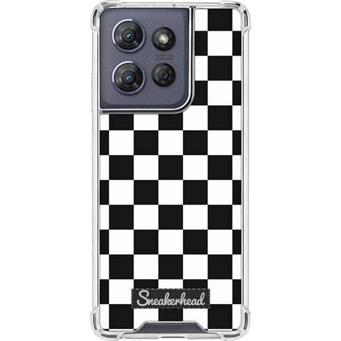 Sneakerhead Checkered Moto G Power 5G (2025) Clear Case