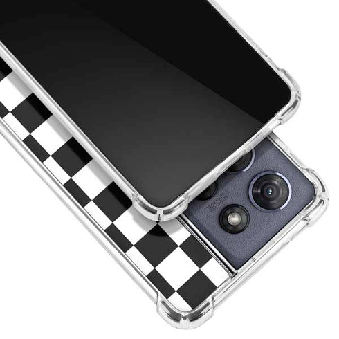 Sneakerhead Checkered Moto G Stylus 5G (2025) Clear Case