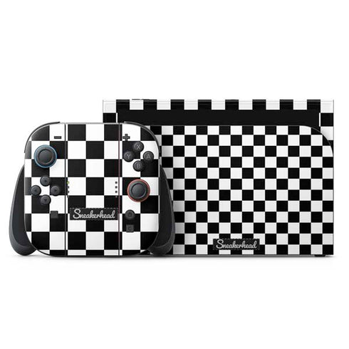 Sneakerhead Checkered Nintendo Switch 2 (2025) with Joy-Con Skin