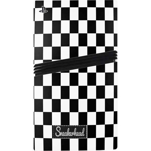 Sneakerhead Checkered PS5 Pro Console Skin