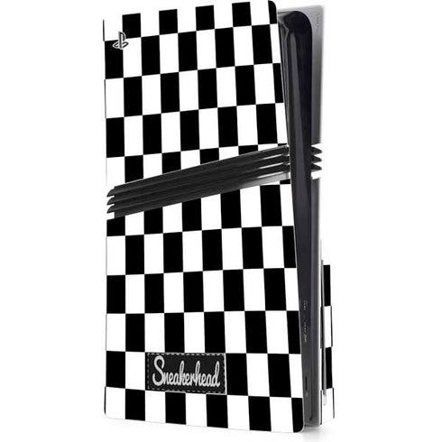 Sneakerhead Checkered PS5 Pro Disk Console Skin