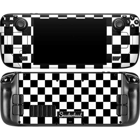 Sneakerhead Checkered Steam Deck Handheld Gaming Computer OLED Skin