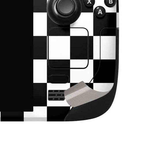 Sneakerhead Checkered Steam Deck Handheld Gaming Computer OLED Skin