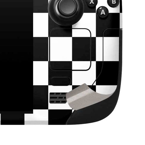 Sneakerhead Checkered Steam Deck Handheld Gaming Computer Skin