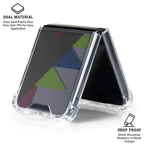 Sneakerhead Geometric Galaxy Z Flip6 Clear Case