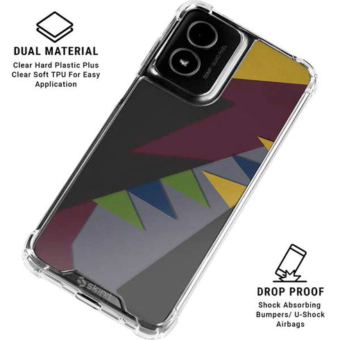 Sneakerhead Geometric Moto G Power 5G (2024) Clear Case
