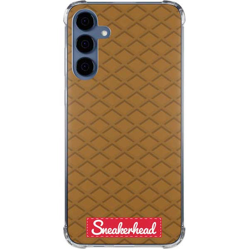 Sneakerhead Gold Pattern Galaxy A35 5G Clear Case