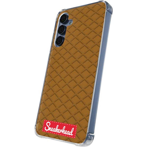 Sneakerhead Gold Pattern Galaxy A35 5G Clear Case