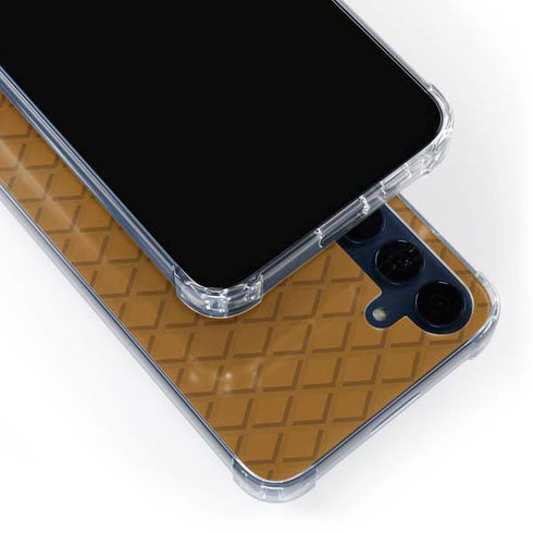 Sneakerhead Gold Pattern Galaxy A35 5G Clear Case