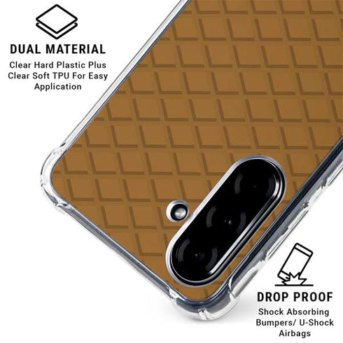 Sneakerhead Gold Pattern Galaxy A36 5G Clear Case