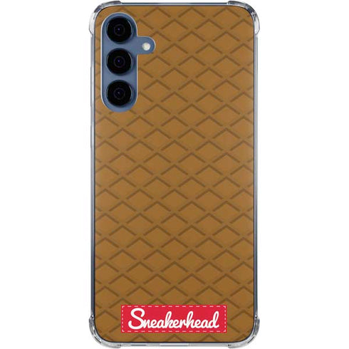 Sneakerhead Gold Pattern Galaxy A55 5G Clear Case