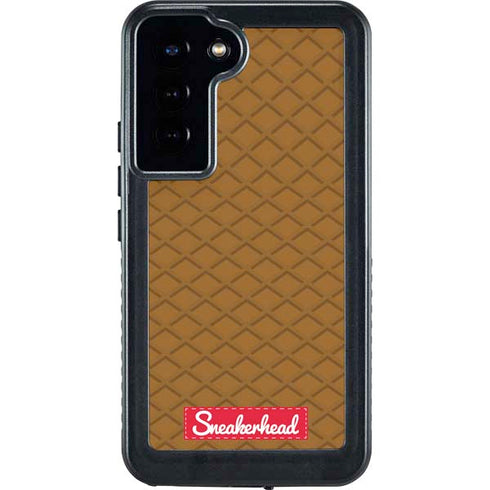 Sneakerhead Gold Pattern Galaxy S24 Plus Waterproof Case