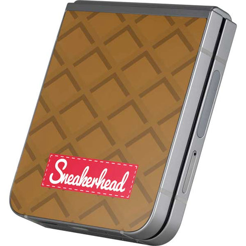 Sneakerhead Gold Pattern Galaxy Z Flip6 Skin