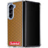 Sneakerhead Gold Pattern Galaxy Z Fold5 5G Clear Case