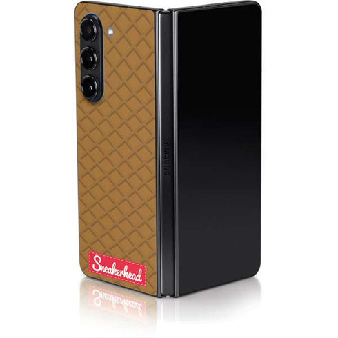 Sneakerhead Gold Pattern Galaxy Z Fold5 5G Skin