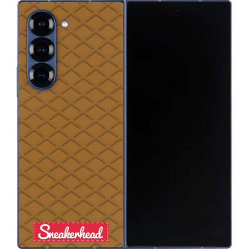 Sneakerhead Gold Pattern Galaxy Z Fold6 Skin