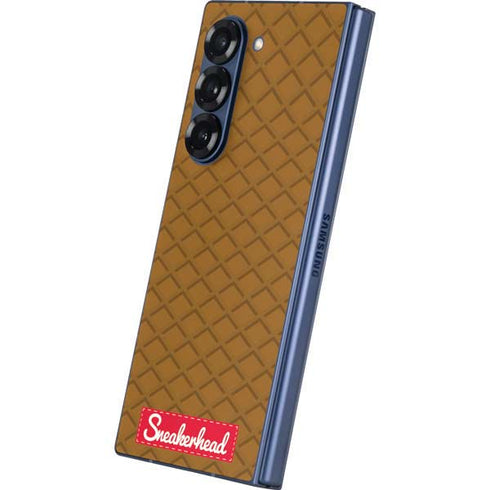 Sneakerhead Gold Pattern Galaxy Z Fold6 Skin