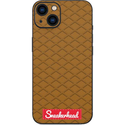 Sneakerhead Gold Pattern iPhone Skins