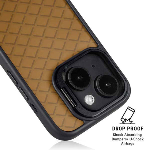 Sneakerhead Gold Pattern iPhone 15 Kickstand Case