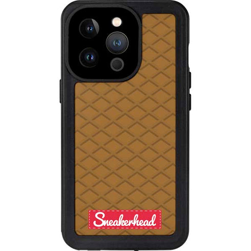Sneakerhead Gold Pattern iPhone 15 Pro Waterproof Case