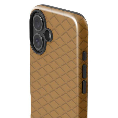 Sneakerhead Gold Pattern iPhone 16 Plus Impact Case