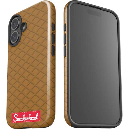 Sneakerhead Gold Pattern iPhone 16 Plus Impact Case