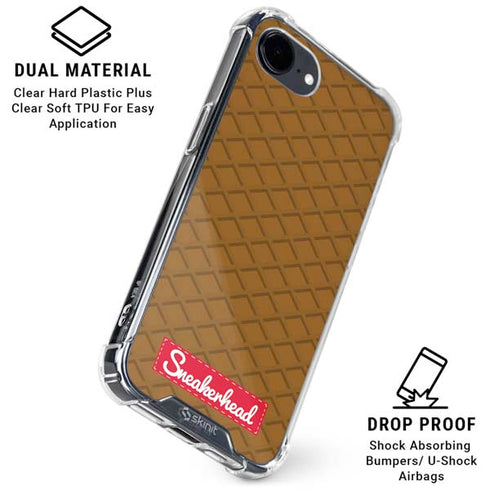 Sneakerhead Gold Pattern iPhone 16e Clear Case