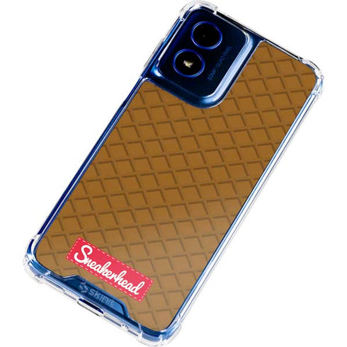 Sneakerhead Gold Pattern Moto G 5G (2024) Clear Case