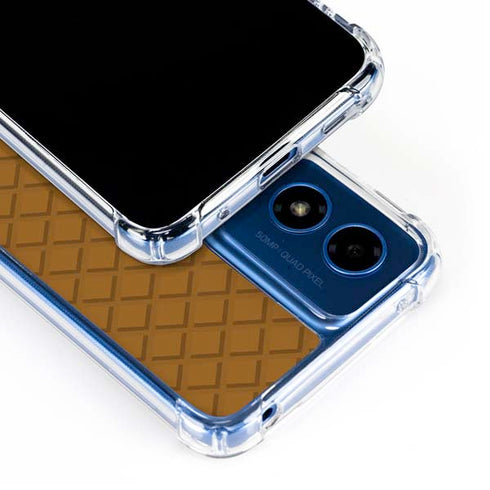 Sneakerhead Gold Pattern Moto G 5G (2024) Clear Case