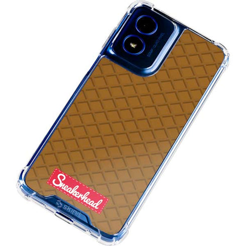 Sneakerhead Gold Pattern Moto G Play 4G (2024) Clear Case
